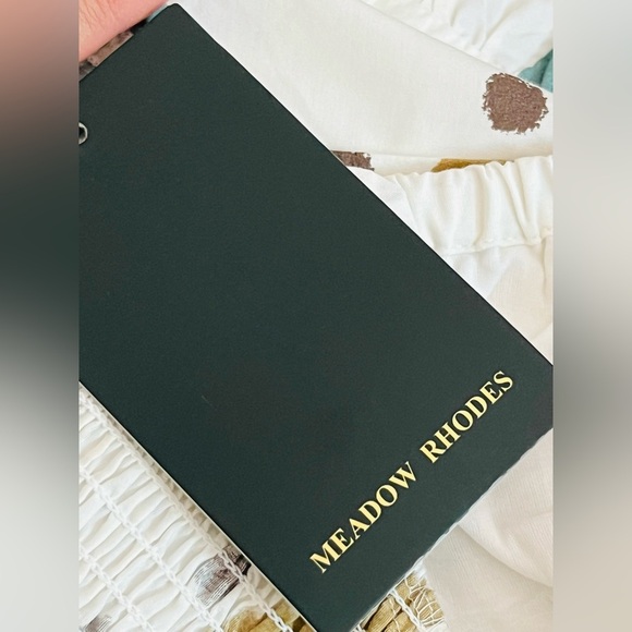 Meadow Rhodes Boutique Boho Maxi Dress 100% Cotton Puff Sleeve Smocked size M - Picture 9 of 12